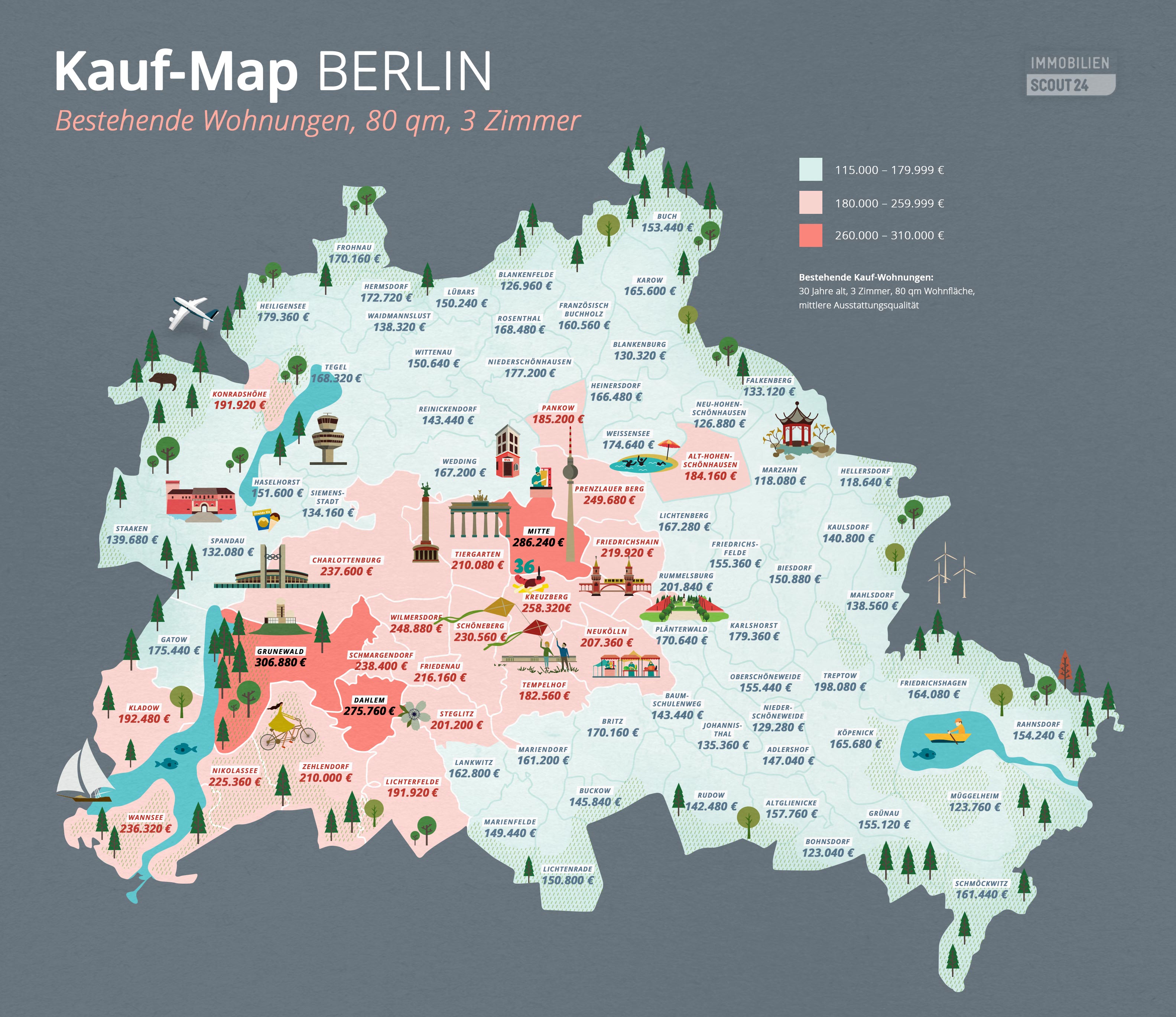 Kauf-Map Berlin bestehende Wohnungen