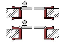 Futterrahmen Futterrahmen für gefalzte oder stumpfe Türen - Schaubild
