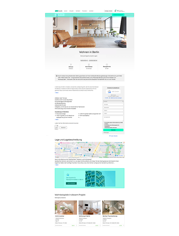 Professional Projektseite