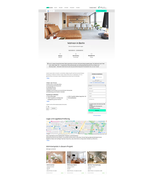 Professional Projektseite