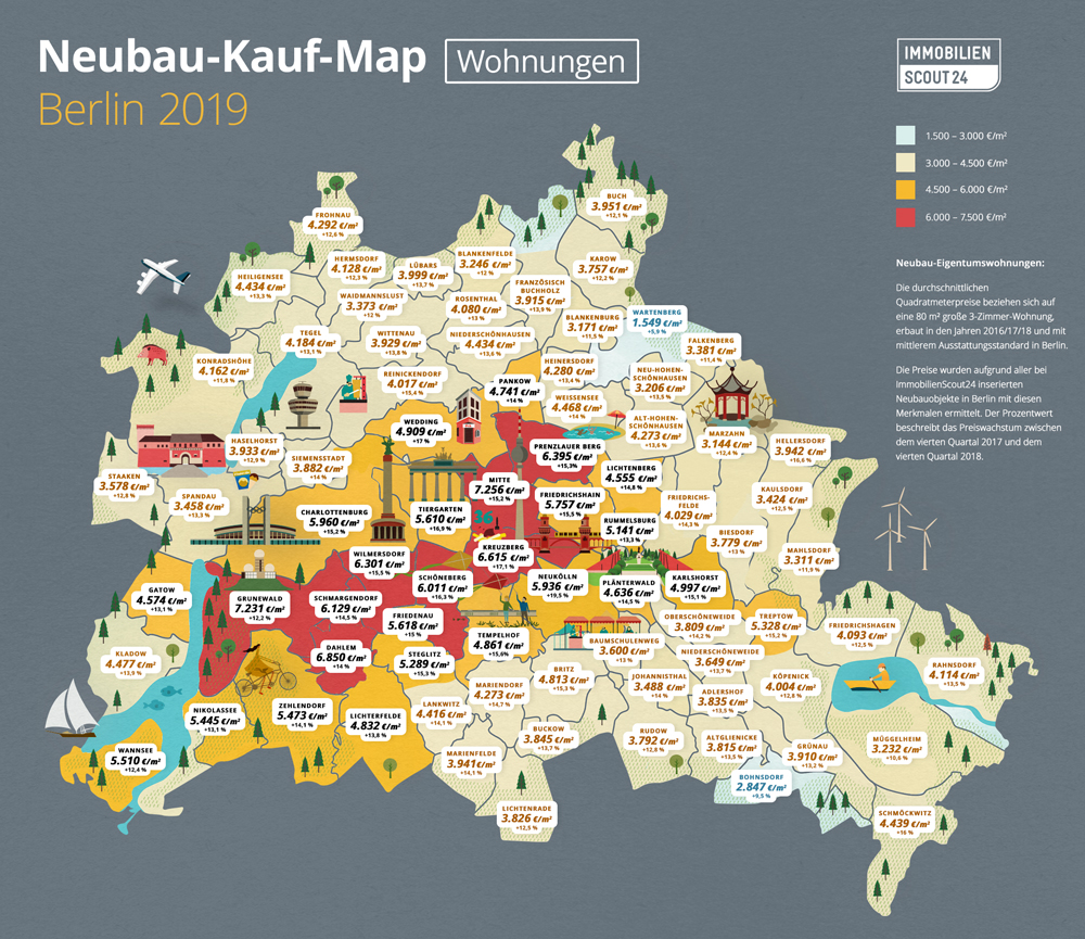 Neubau-Kauf-Map Wohnungen Berlin 2019