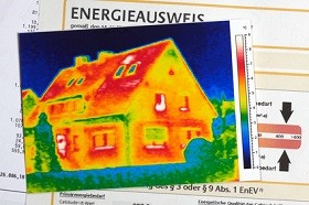 Thermografie eines Hauses