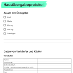Hausübergabeprotokoll: Inhalt, Ablauf, Tipps & Muster-Vorlage zum Download